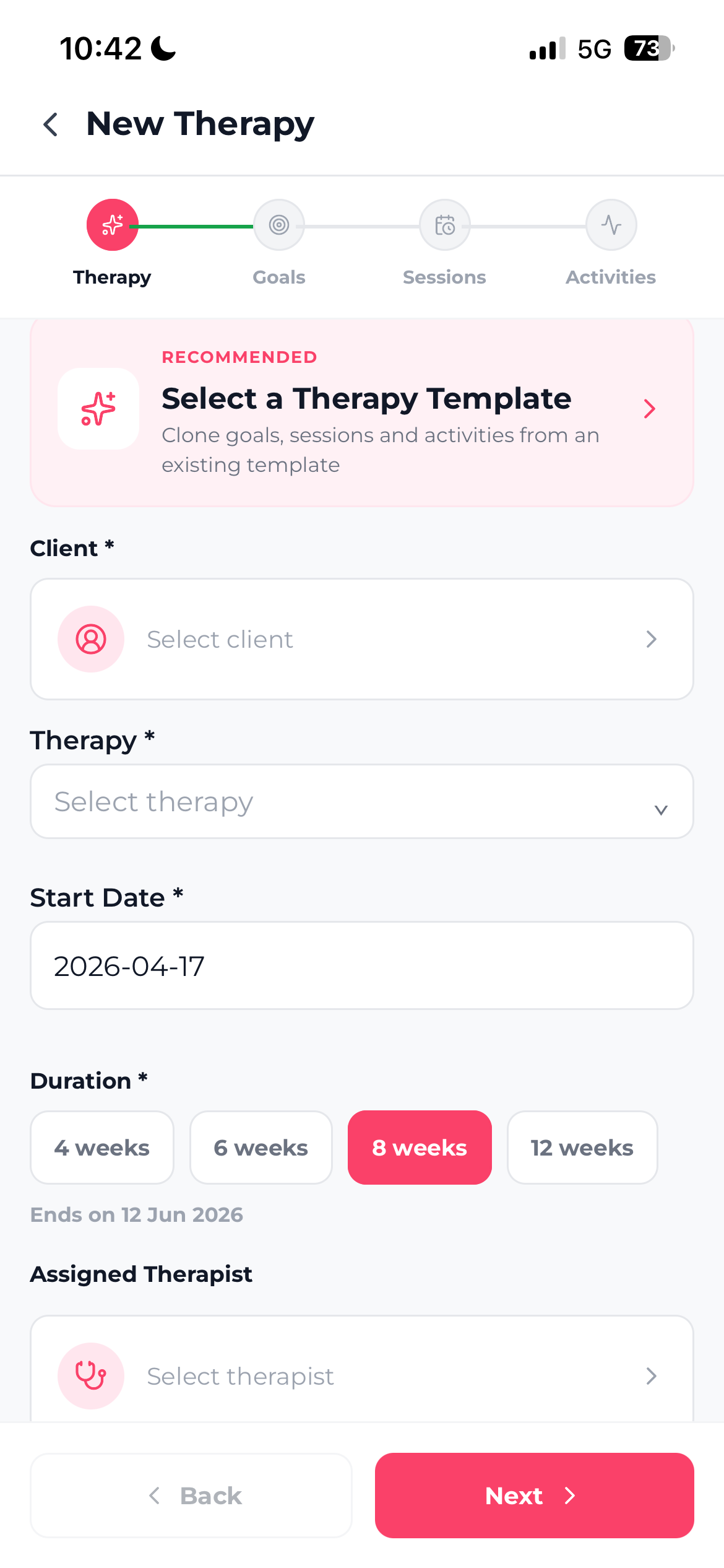 Client Dashboard